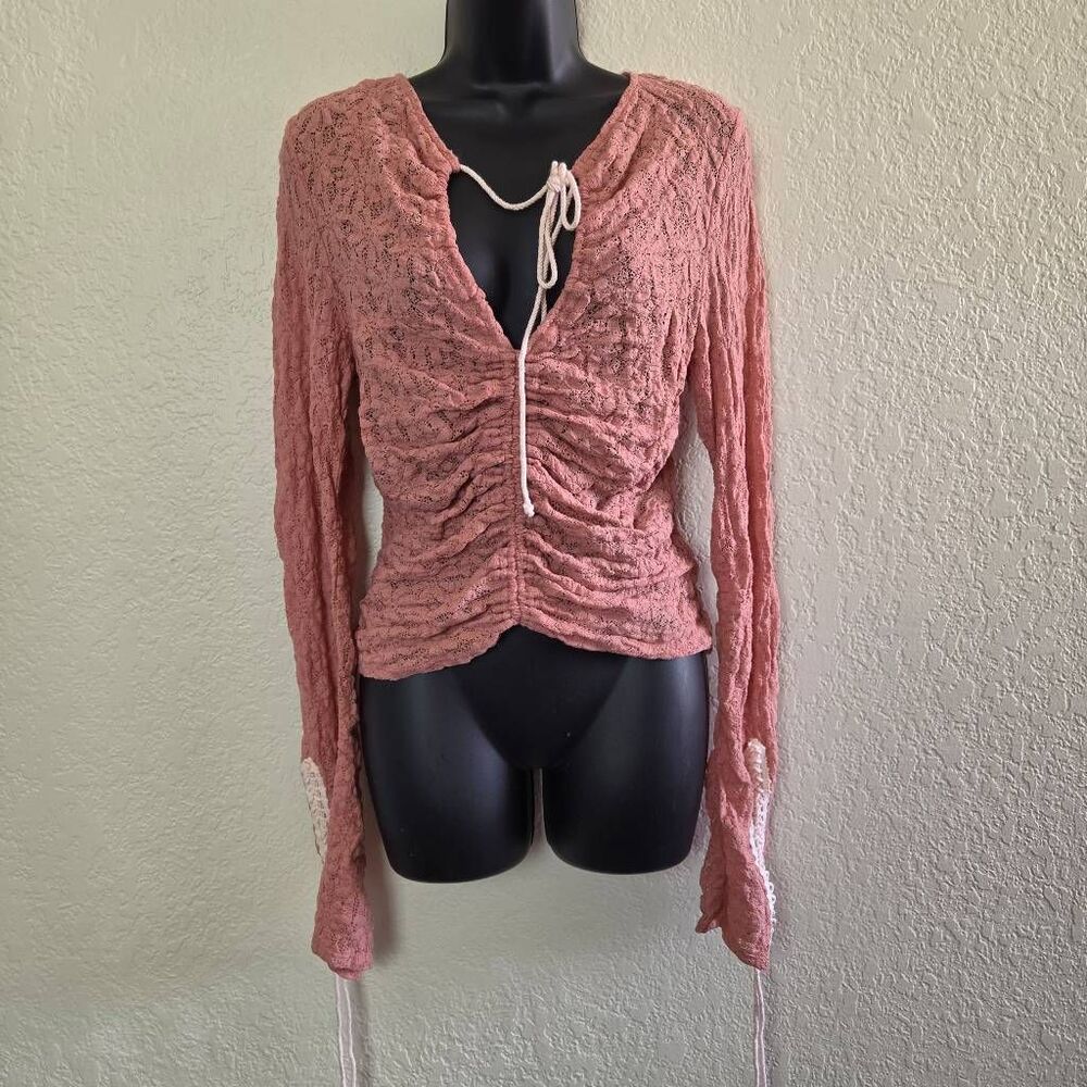 Free People Lilah Lace Blouse - Picture 2 of 8